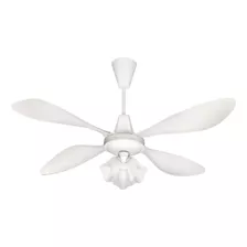 Ventilador De Techo Con Luz 3 Luces Araña 4 Aspas Metal Axel Estructura Blanco Aspas Blanco