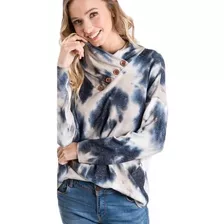 Sudadera Tie Dye Top Manga Larga Estampado De Colores V/tall