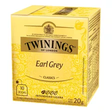 Te Twinings Earl Grey Caja X 10 Saquitos De 20 Gramos