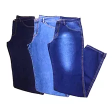 Kit 3 Calça Jeans Tradicional Masculina A Pronta Entrega