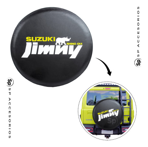 Cubre Funda Llanta Lona Suzuki Jimny 2021 2022 2023 2024 Foto 4