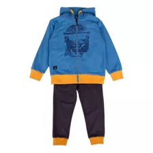 Conjunto Buzo Niño Azul Petróleo Pillin