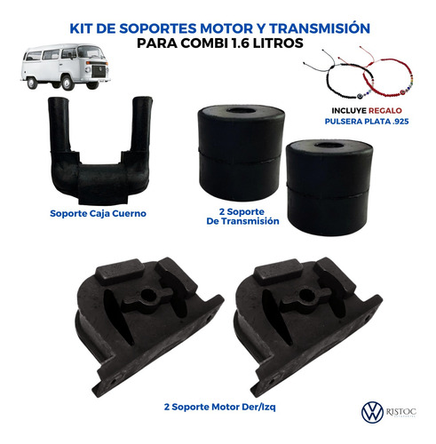 Kit De Soportes Para Motor Y Transmisin Vw Combi 1.6 Litros Foto 2