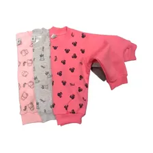 Buzo Bebe Minnie Y Unicornios Del Talle 2 Al 5 Pack 3 Unidad