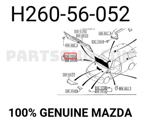Tapon De Orificio Marco Lateral Mazda Cx-9 2007 #h26056052 Foto 3