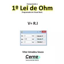 Livro Computando A 1º Lei De Ohm Programado Em Visual Basic