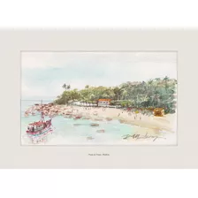 Praia Do Viana - Ilha Bela - Aquarela - Lembrança