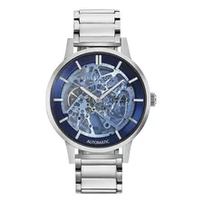 Reloj Hombre Kenneth Cole Kc50559008 New York Color De La Correa Plateado Color Del Bisel Plateado Color Del Fondo Azul