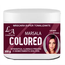 Máscara Tratamento Capilar Tonalizante Marsala Cor Intensa