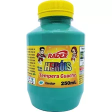 Tinta Guache Escolar Radex Pote 250ml Cor Verde Claro