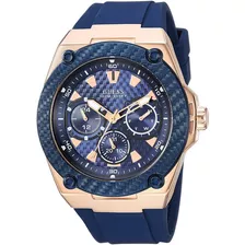 Reloj Hombre Guess U1049g2 Cuarzo 45mm Pulso Azul J W Color Del Fondo Azul Color De La Correa Azul Color Del Bisel Acero Inoxidable