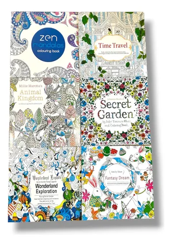 Pack 6 Libros de Mandalas para Colorear Adultos — 6 libros de mandalas · 6 mundos distintos · 24 páginas cada uno — KIOSTRO Chile