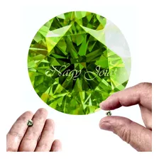 Brilhante Russo Cor Green Apple Diamond / 2.3 Cts