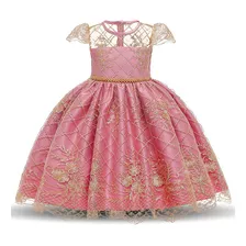 Vestido Infantil Bordado Com Saia Princess Tutu