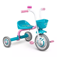Triciclo Motoca Infantil Charm Nathor Rosa Azul De Menina