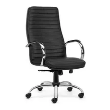 Sillon De Oficina Gerencial Ejecutivo Ergonomico Bastone Color Negro Material Del Tapizado Cuero Sintético