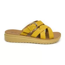 Sandalias Mujer Color Amarillo Marca Via Spring Ref 275970