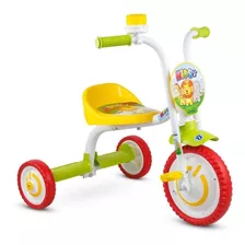 Triciclo Infantil You 3 Kids Branco Verde Amarelo - Nathor