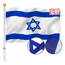 Bandera Israeli Bordada De Israel De 3 X 5 Para Exteriores,