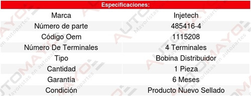 Bobina Encendido Commuter 6cil 3.6l 62 Al 62 8203254 Foto 4