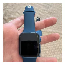 Apple Watch Series 7 Azul - (gps, 45mm) - Caixa De Alumínio