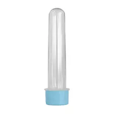 Tubete 13 Cm Tampa Azul Bebê 100un Tubo De Ensaio