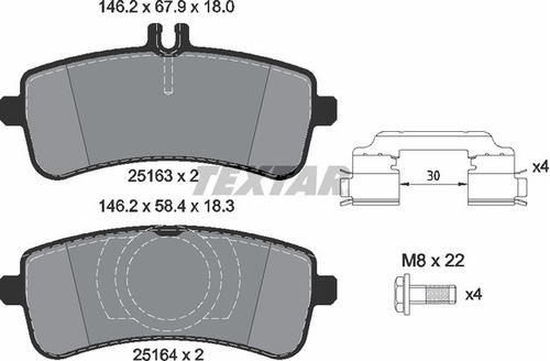 Balatas Traseras Textar Mercedes Benz S650 Maybach B 2020 Foto 4