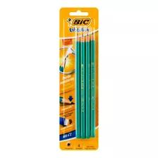 Kit Lapis Bic Evolution Verde 4 Unidades