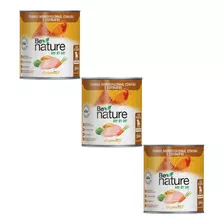 Kit 3 Alimento Úmido Natural Frango Be Nature 300g + Brinde