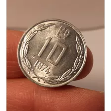 Moneda 10 Escudos. Chile, 74