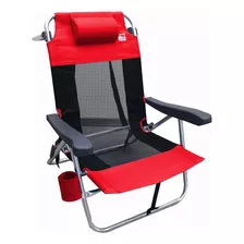 Silla Reposera Playa Plegable 110k Aluminio Tela Mesh 