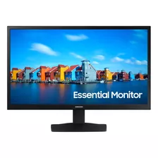 22 Monitor Plano Fhd Con Amplio Ángulo De Visión Color Negro 100v/240v