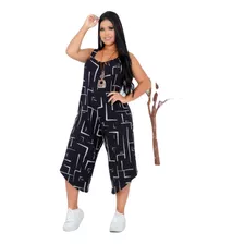 Macacão Feminino Curto Regata Moda Verão Saruel Lançamento