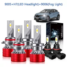 Luz Led Alta E Baixa De 28000lm E Faróis De Neblina Para Kia