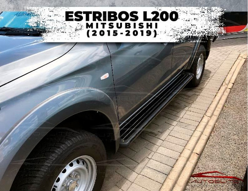 Estribos L200 Mitsubish 4 Pts 2015 2016 2017 2018 2019 Torus Foto 5