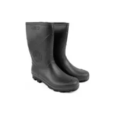 Bota Pvc Pega Forte 340 - Grendene Preta Cano Médio S/ Forro