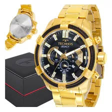 Relógio Technos Masculino Dourado Prova D'água Top Original