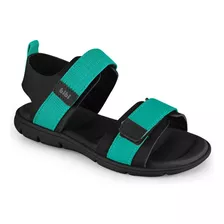 Sandália Papete Bibi Basic Sandals Feminino Verde E Preto