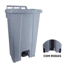 Lixeiras 100 Litros Com Pedal E Rodas (jsn)