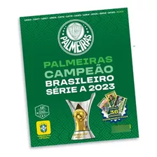 Álbum Pôster Palmeiras Campeão Brasileiro 2023 36 Figurinhas