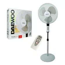 Ventilador De Pie Daewoo 45w 3 Vel Cool Control Remoto Estructura Blanco Aspas Blanco Diámetro 40 Cm Material De Las Aspas Plástico