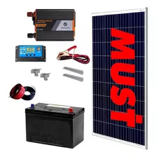 Kit Solar Motorhome Must Inversor 1500w Panel Bateria Mm7