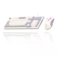 Teclado Gamer Mouse Retroiluminação Colorida E Com Fio