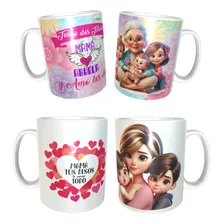 Tazas Personalizada Dia De La Madre Cumpleaños Navideña X 3