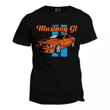 Playera Mustang Gt Cuello Redondo