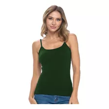 Blusa Feminina Alcinha Regata Alças Finas Básica Sem Bojo