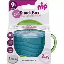 Pocillo Snack 2 En 1 Color Azul, Nip