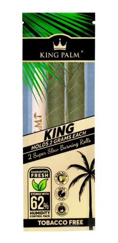 2 King Rolls King Palm Natural - Blunt Conos Hojillas 