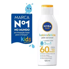 Protetor Solar Nivea Sun Babies & Kids Pele Sensivel Fps 60 