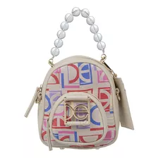 Mochila Cloe Para Mujer Mini Doble Función Con Jacquard